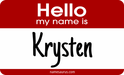 Hello my name is Krysten png download