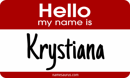 Hello my name is Krystiana png download