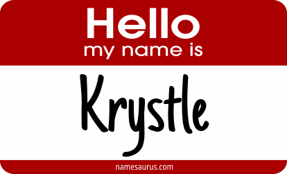 Hello my name is Krystle png download