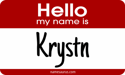 Hello my name is Krystn png download
