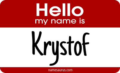 Hello my name is Krystof png download