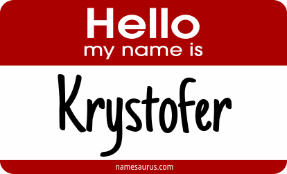Hello my name is Krystofer png download