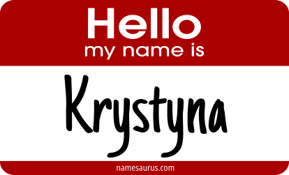 Hello my name is Krystyna png download