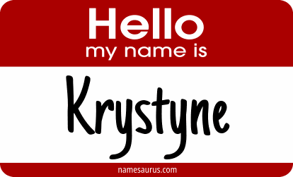 Hello my name is Krystyne png download