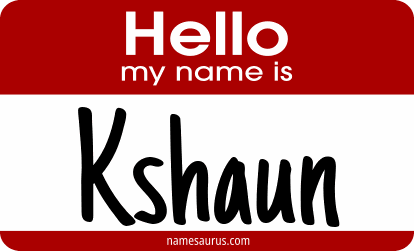 Hello my name is Kshaun png download