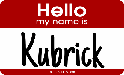 Hello my name is Kubrick png download