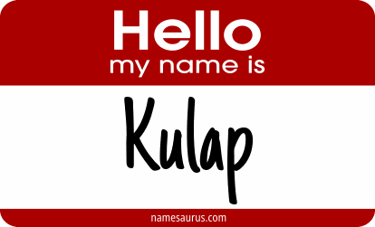 Hello my name is Kulap png download