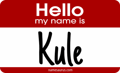 Hello my name is Kule png download