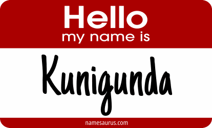 Hello my name is Kunigunda png download