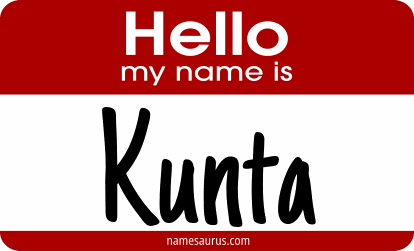 Hello my name is Kunta png download