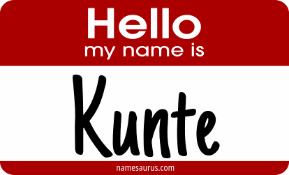 Hello my name is Kunte png download