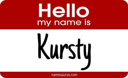 Hello my name is Kursty png download