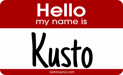 Hello my name is Kusto png download