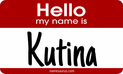 Hello my name is Kutina png download
