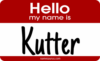 Hello my name is Kutter png download