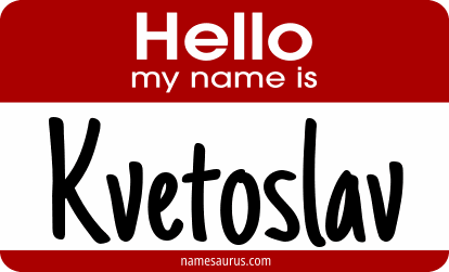 Hello my name is Kvetoslav png download