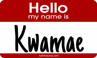 Hello my name is Kwamae png download
