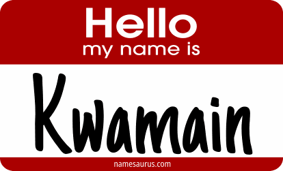 Hello my name is Kwamain png download