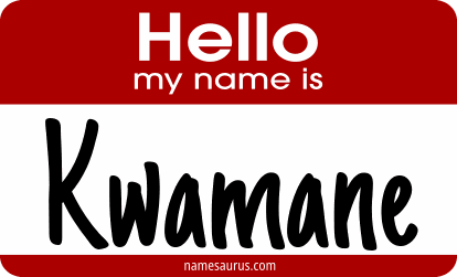 Hello my name is Kwamane png download