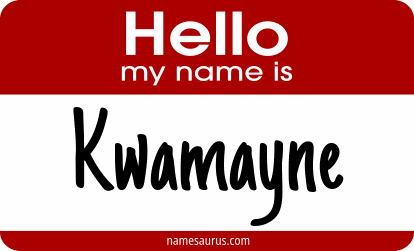 Hello my name is Kwamayne png download