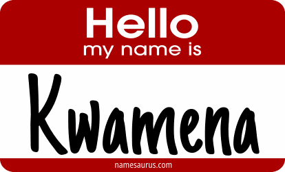 Hello my name is Kwamena png download