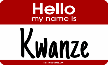 Hello my name is Kwanze png download