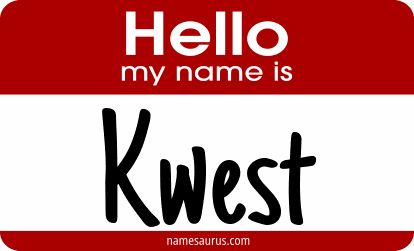 Hello my name is Kwest png download