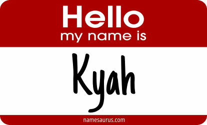 Hello my name is Kyah png download