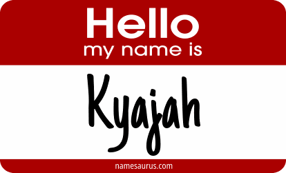 Hello my name is Kyajah png download