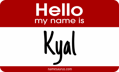 Hello my name is Kyal png download