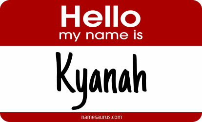 Hello my name is Kyanah png download