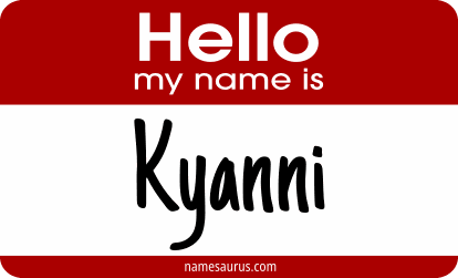 Hello my name is Kyanni png download