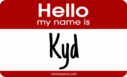 Hello my name is Kyd png download