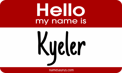 Hello my name is Kyeler png download