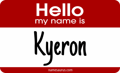 Hello my name is Kyeron png download