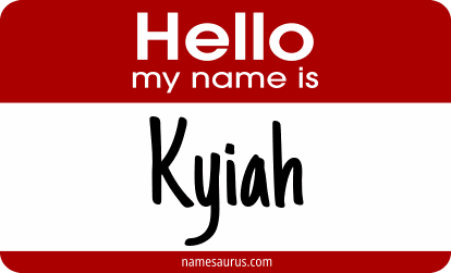 Hello my name is Kyiah png download