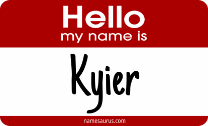Hello my name is Kyier png download