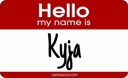 Hello my name is Kyja png download
