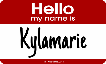 Hello my name is Kylamarie png download