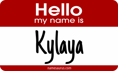 Hello my name is Kylaya png download