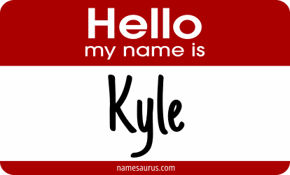 Hello my name is Kyle png download