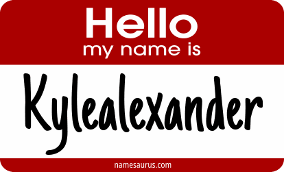 Hello my name is Kylealexander png download