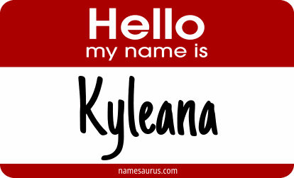 Hello my name is Kyleana png download