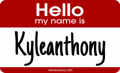 Hello my name is Kyleanthony png download