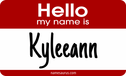 Hello my name is Kyleeann png download