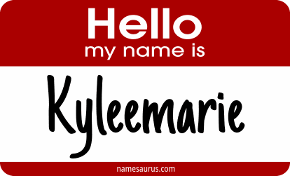Hello my name is Kyleemarie png download