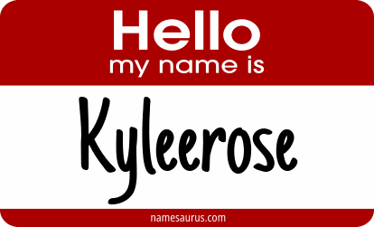 Hello my name is Kyleerose png download