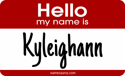 Hello my name is Kyleighann png download