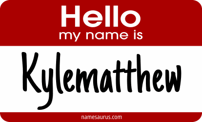 Hello my name is Kylematthew png download