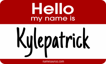Hello my name is Kylepatrick png download